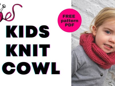 Children's Quick Knitted Cabled Cowl | Free Pattern + Tutorial
