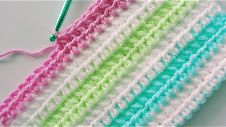 #crochet #babyblanket #knitting colorful     Gorgeous babyblanket  easy baby crochet blanket