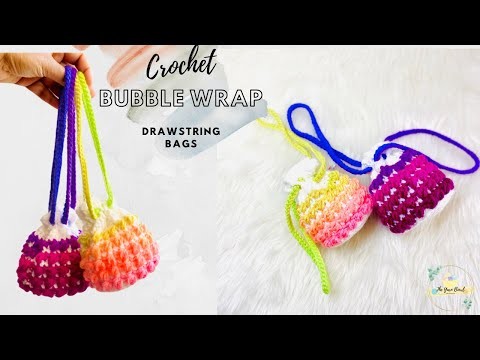 Crochet Drawstring Bag | Easy Crochet Bag