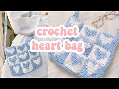 Crochet Heart Bag ❤