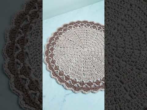 Crochet Placemats and Matching Coasters | Tutorial