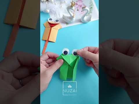 DIY Crafts Cute Little Talking Frog.DIY Paper Crafts.DIY Parents Crafts.DIY School Crafts