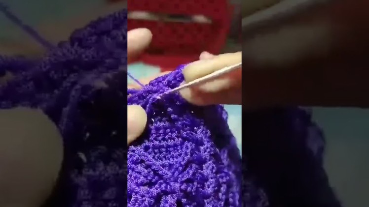DIy Crochet Craft ideas.Beautiful fancy Cotton double Crochet V Stitch pattern