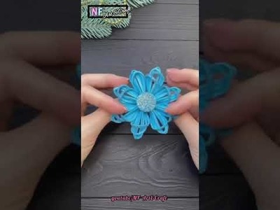 DIY Glitter Sheet Flowers || Glitter Sheet Craft || Shorts || YT Shorts || DIY Christmas Craft