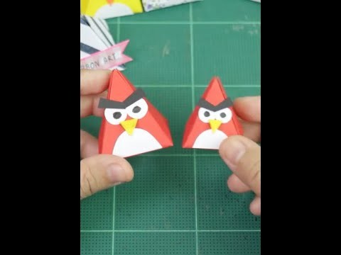 DIY paper crafts - Angry Birds | Kid Origami #shorts Watch full video -- Link in Description