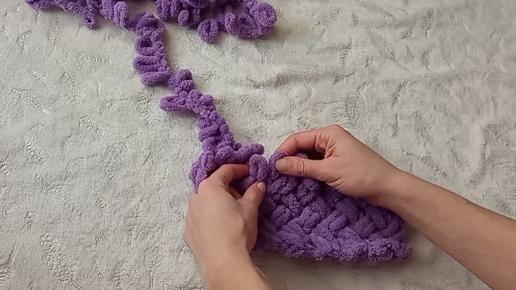 Easy Baby Blanket. Diamond Knitting. Alize Puffy Yarn. Pletena deka. How to use loop yarn?