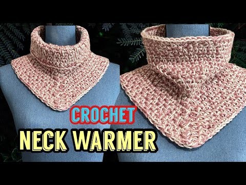 Easy Crochet Neck Warmer - Very easy for Beginners - How to crochet