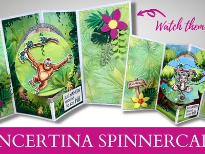 FUN Concertina Spinner Cards | How To Tutorial!