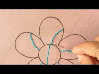 Hand Embroidery Flower Designs, Very Easy Flower Embroidery Tutorial, Flower Stitches, Sewing Hacks