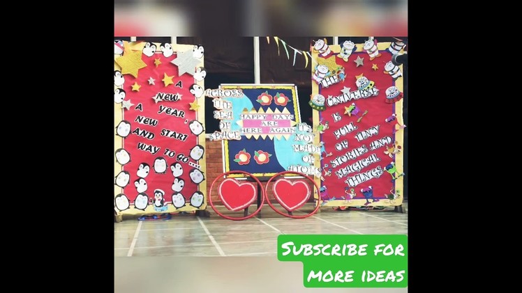 Happy new year board decoration ideas. school decoration ideas #shorts #youtubeshorts #ytshorts #diy