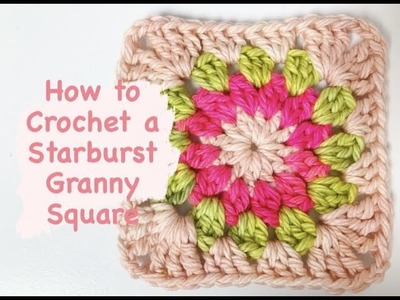How to Crochet the WinterBurst Starburst Granny Square Motif