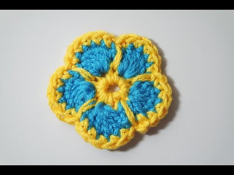 How to crochet tiny flower free written pattern in description
