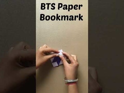 How To Fold BTS Bookmark | BTS Paper Crafts #Shorts