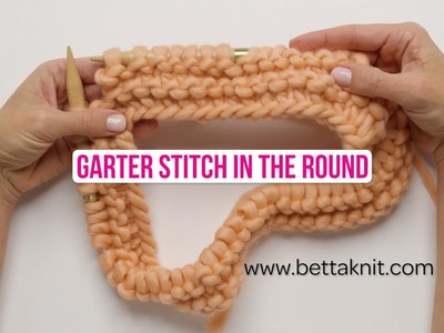 How to knit Garter Stitch in the round