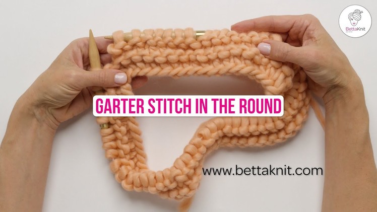 How to knit Garter Stitch in the round