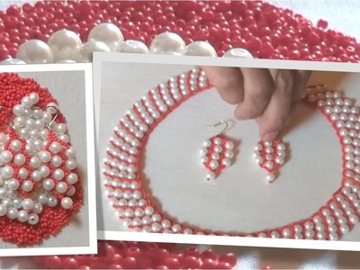 How to make a new earrings design with seed beads and pearls | A new beads & pearl earrings design