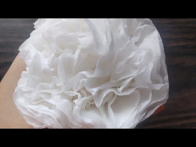 How to make easy tissue paper flowers paper craft ides| yash Arabic