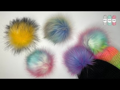 How to Make Faux Fur PomPoms | Step by Step Tutorial