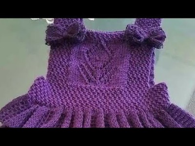 Most Beautiful Hand Knitting Woollen Baby Girl's Cardigan Design