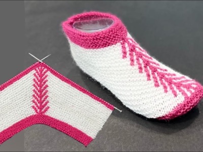 New Knitting Pattern.Design For Ladies Socks.Shoes. Ladies Jurab.Slippers.Booties # 222