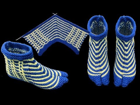 New Knitting Pattern For Ladies Socks.Shoes.Slippers.Jurab.Designer Anguthe Wali Socks # 190