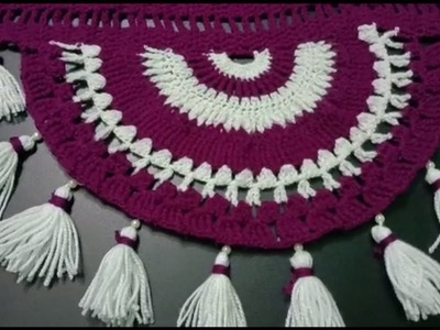 New Toran Design |new crochet toran |woolen door hanging|gate parda#crochetcrafts