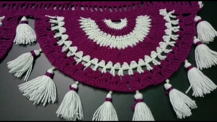 New Toran Design |new crochet toran |woolen door hanging|gate parda#crochetcrafts