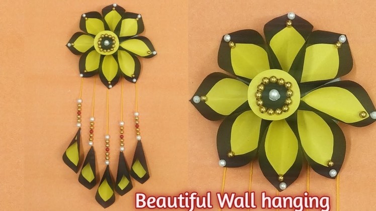 Paper Flower Wall Hanging \Paper Craft \Unique Wall Hanging \DIY\Home Decoration Ideas #Shorts
