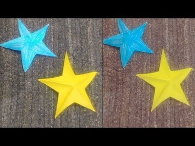 Paper star | how to make 3D star | paper craft #viral #shorts #diy #paper #craft #homemade #star