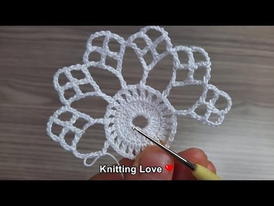 PERFECT ????Very Beautiful Flower Crochet Pattern * Knitting Online Tutorial for beginners Tığ işi örgü