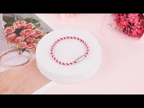 Red White & Pink Braided Bracelet | Pandahall DIY Tutorial
