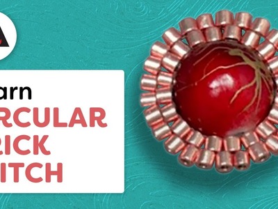 ⭐ Seed Bead Stitch | How to Create the Circular Brick Stitch