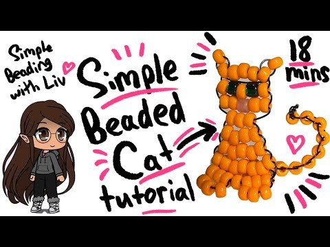 Simple Beaded Cat Tutorial