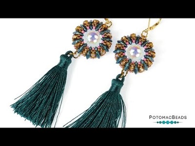 Spherical Crystal Earrings - DIY Jewelry Making Tutorial by PotomacBeads