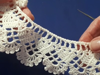 Subscriber's question: How do I make this lace edge in the round?