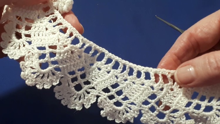 Subscriber's question: How do I make this lace edge in the round?