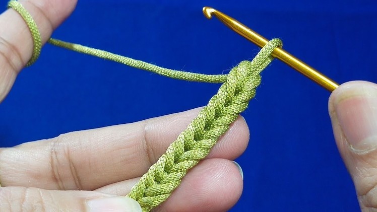 Super Easy Crochet Cord #crochetcord #bag #strap #handle