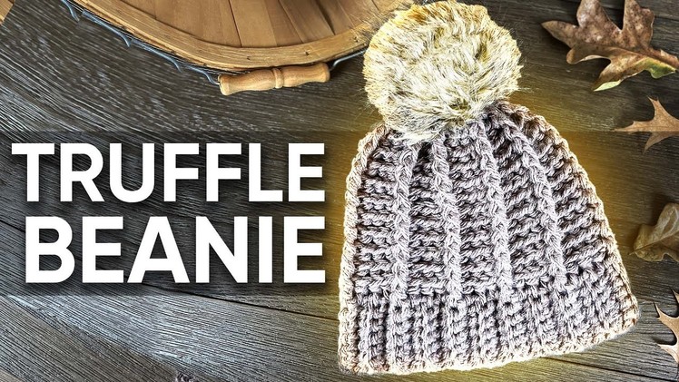 The LEFT HANDED Truffle Beanie crochet tutorial [Advanced Beginner]