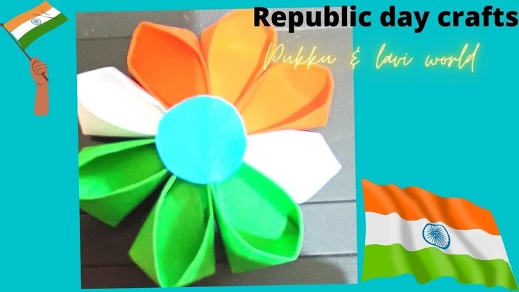 Tricolor Badge For Republic Day|DIY PAPER badge|REPUBLIC DAY CRAFT|Republic DAY DECOR #shorts
