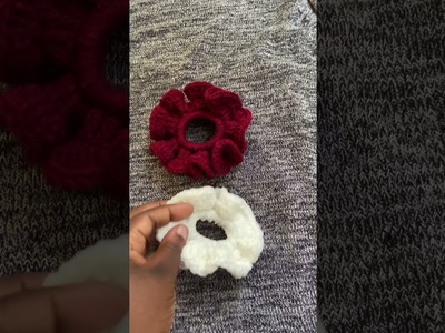 Upcoming tutorial . Crochet scrunchies.
