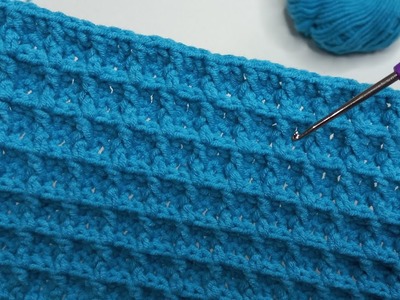 Very Very Easy Knitting Model | How to Crochet + FREE Crochet Blanket Pattern |crochet for beginners
