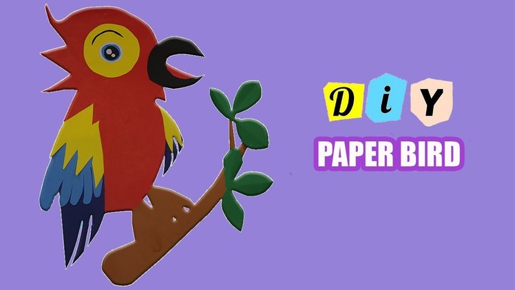 3D Paper Birds for Wall Décor | How to Make Paper Birds for Kids Room