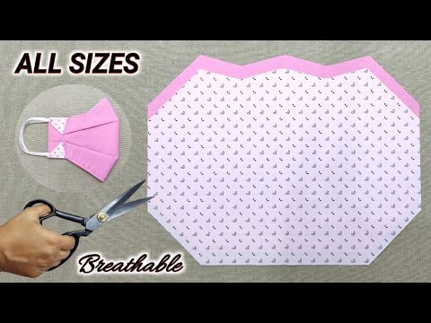 ALL SIZES AND 2 IN 1 BREATHABLE FACE MASK | Face Mask Sewing Tutorial | How to make mask at home