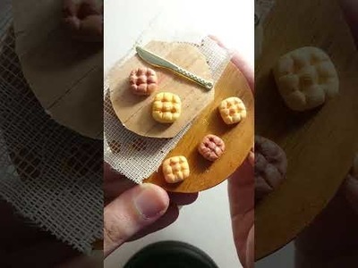Bread ???? Polymer Clay miniature Food for Dollhouse #SHORTS