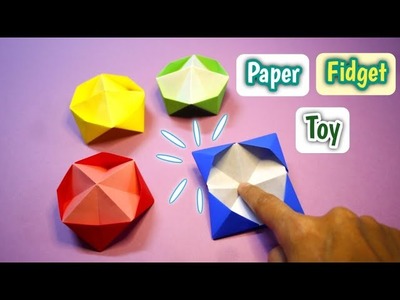 Creative Origami Pop It, Fidget Toy Paper, Easy Way to make Origami Finger Trap Toy Not Glue