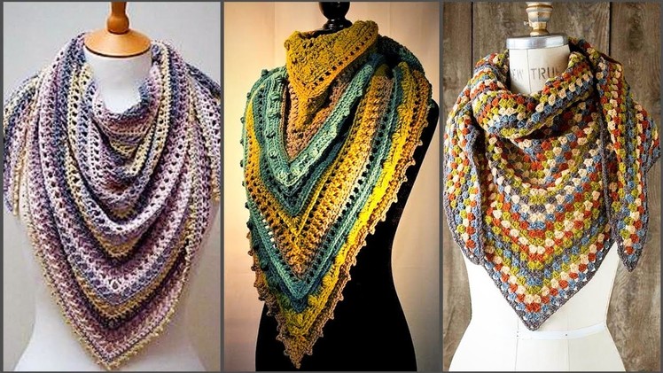 Daily Wear Stylish Crochet Neck Scarfe design.Crochet Wrap Patterns.Crochet Shawle design