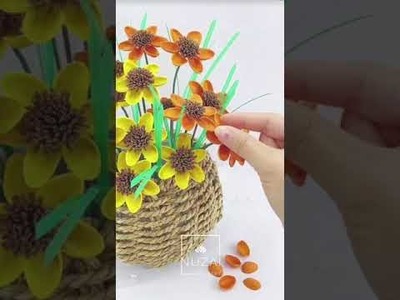 DIY Crafts Cute Flower.DIY Waste Material Crafts.DIY Home Decor Crafts.DIY Room Decor Crafts