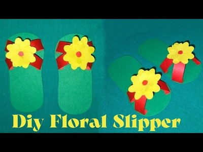 Diy Floral Paper Slipper | Flower Now slipper | Origami Paper Slipper | Mini Doll Slippers