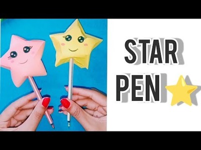 DIY handmade cute star pen|How to make star pen using only one sheet of paper|#shorts#star #origami