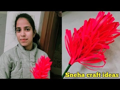 DIY paper flowers| paper Craft Idea | Home Decor | wall decore#shorts